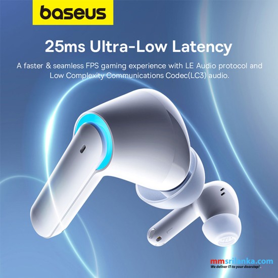 Baseus AeQur G10 True Wireless Earphones – Stellar White (6M)